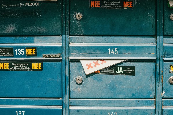 Amsterdamse blauwe brievenbussen