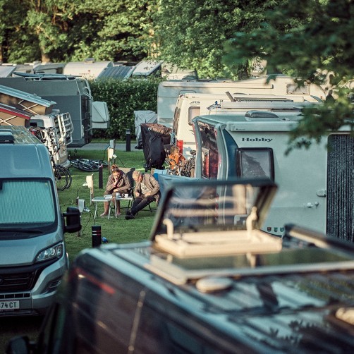 Campers zitten